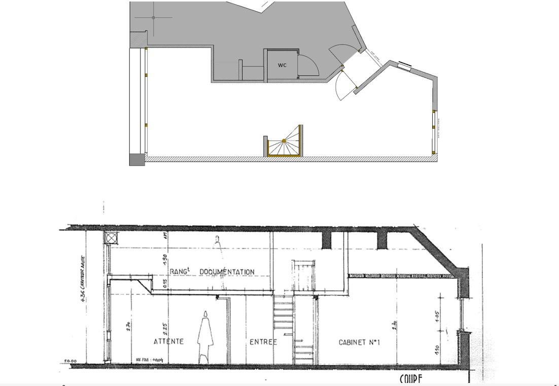 Local 45 m² + mezzanine — Proche Mairie & Métro — Villeneuve d’Ascq — 750 € TTC
