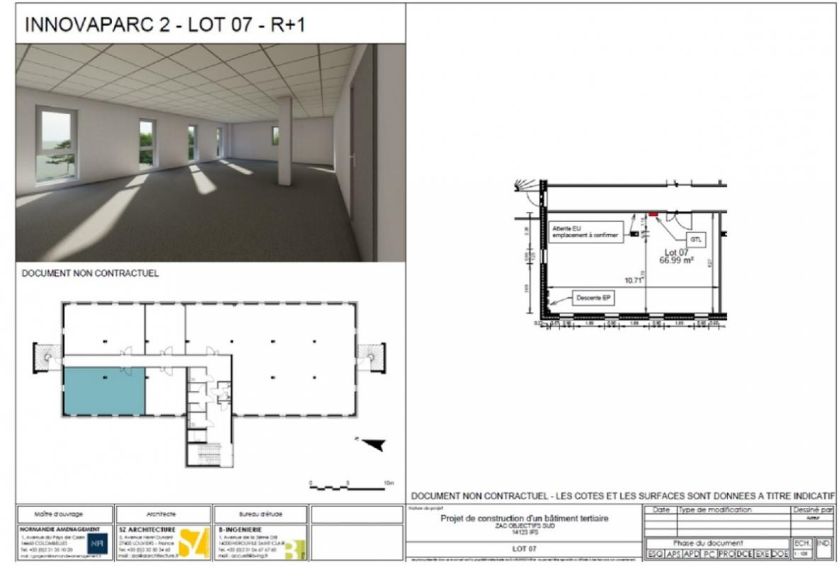 IFS - BUREAU DE 67 M² A VENDRE DANS BATIMENT NEUF