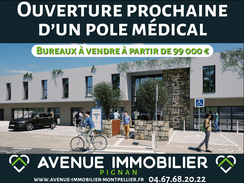 Bureaux au sein d'un pôle médical à vendre en exclusivité à Cournonterral