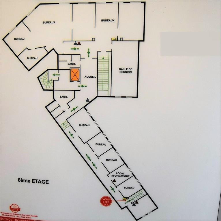 Bureaux en duplex au derniers étages