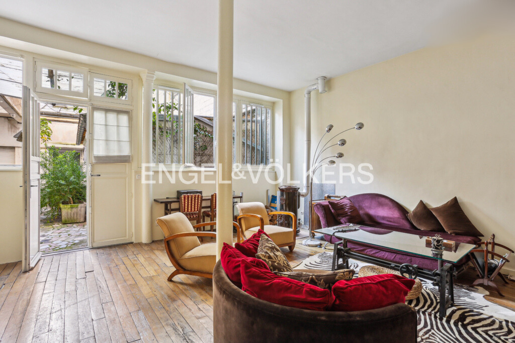 Batignolles-Mairie du 17e - Appartement-local 3 pièces 65m²