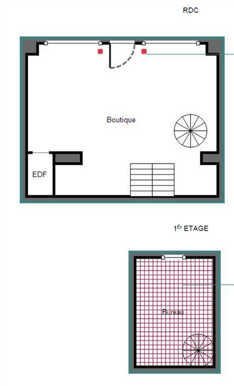 Boutique en location pure dans le Sentier de 97m²
