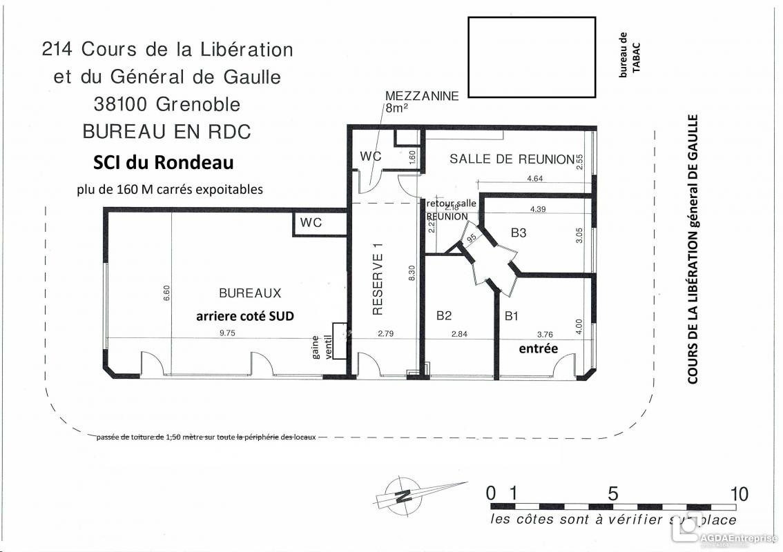 Vente - Local commercial - 153 m² - 190 000 € - GRENOBLE -