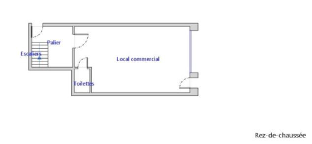 A louer local commercial en souplex quartier Batignolles