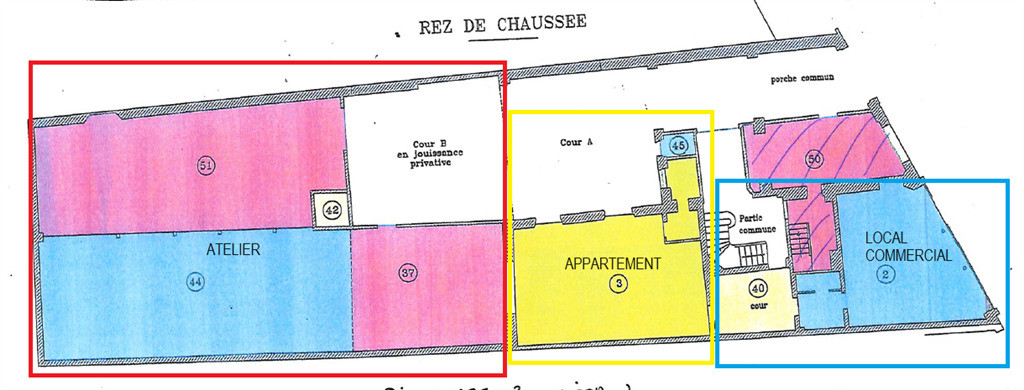 Métro Buzenval, à vendre locaux atypiques en RDC