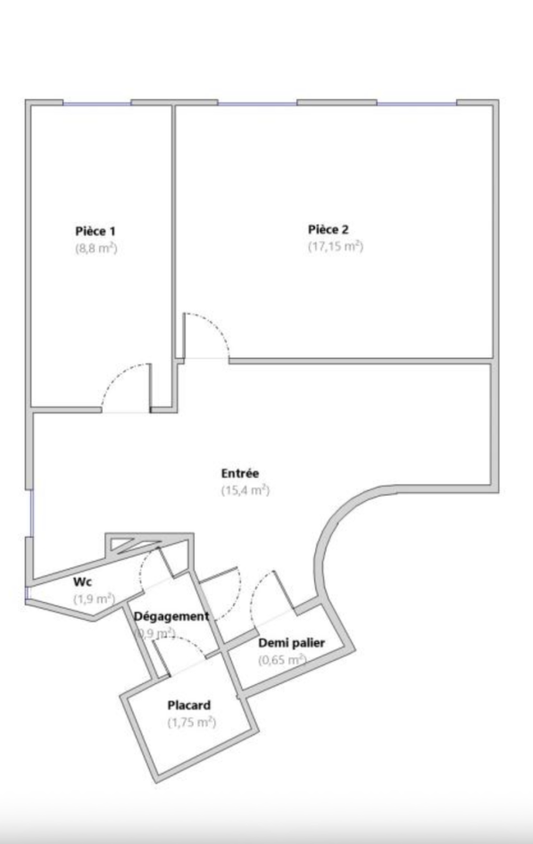 À LOUER – LOCAL PROFESSIONNEL 45,90 m² MARSEILLE 6ème – 14 Boulevard Baille