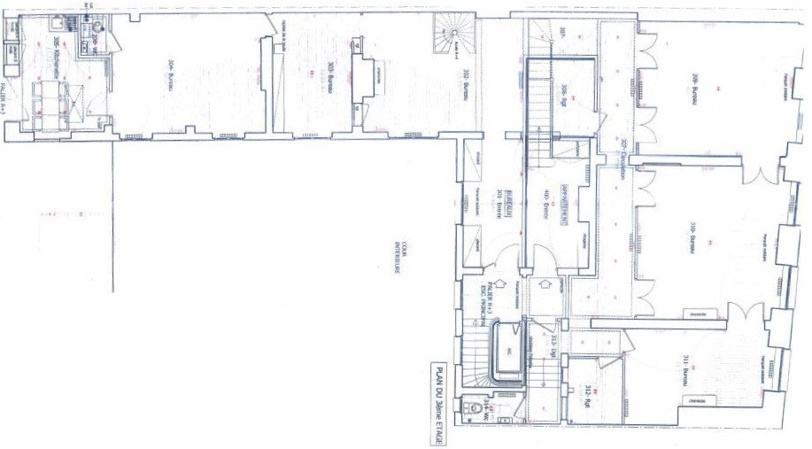 Adresse prestigieuse, bureaux avec parquet, moulures et cheminées