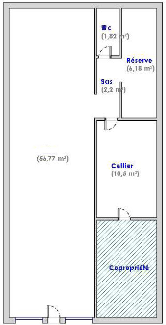 A VENDRE Local commercial 78m²