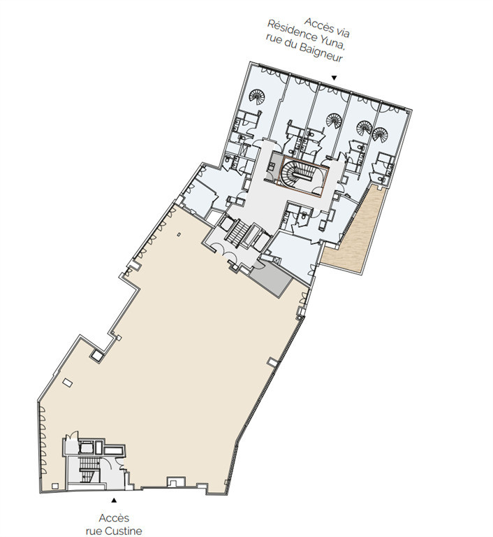 Location Pure de 600 m² en plein cœur du quartier Custine