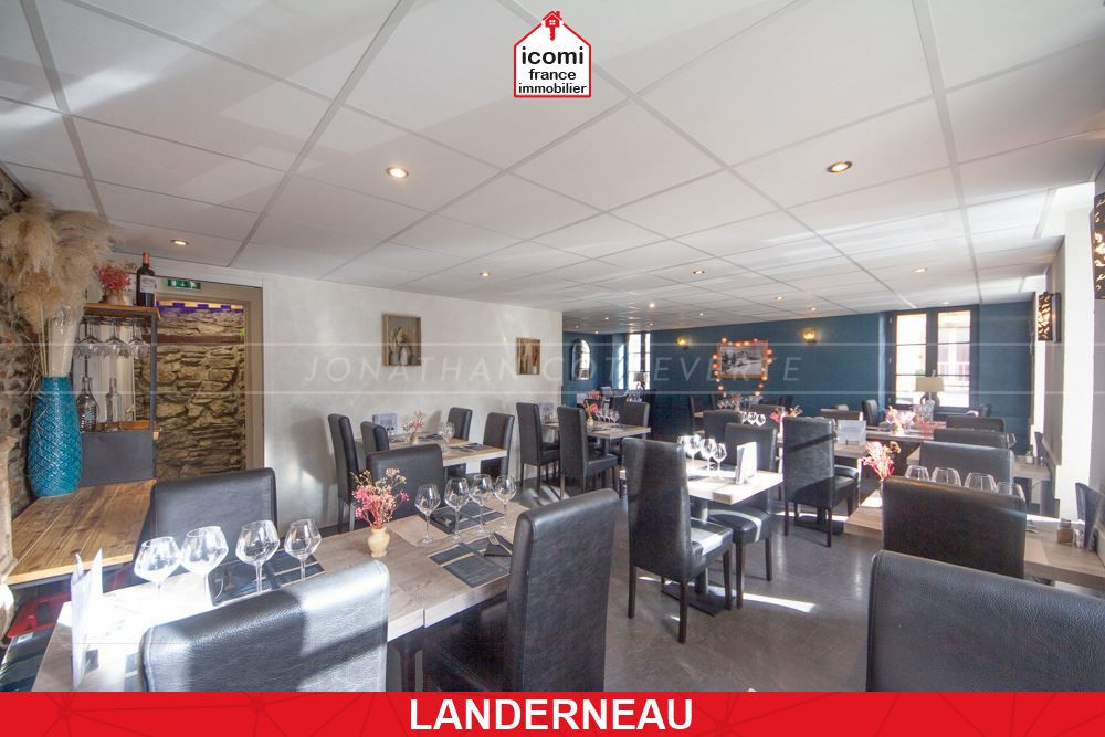 FINISTERE - Landerneau (29800) - A VENDRE - LOCAL - RESTAURANT -  FOND DE COMMERCE 77M² - BAR LICENCE IV - EN ACTIVITE AVEC CLIENTELE - CENTRE VILLE -
