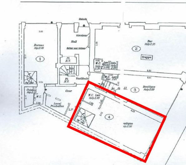 Boutique de 54 m² Paris 12ème