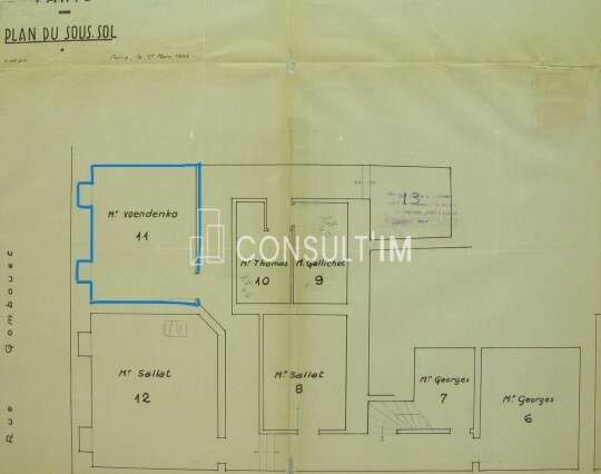 Place du marché Saint-Honoré, une boutique à louer de 48 m² en RDC et 13 m² en sous-sol