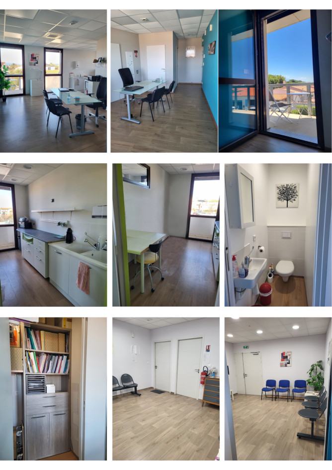 Local médical lumineux – proche de perpignan - village paisible avec vue sur le canigou