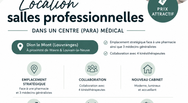 local médical lumineux et accessible