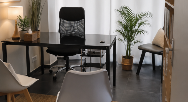 Bureau de consultation dans espace santé