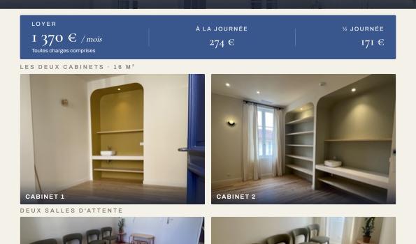 Location 2 bureaux
