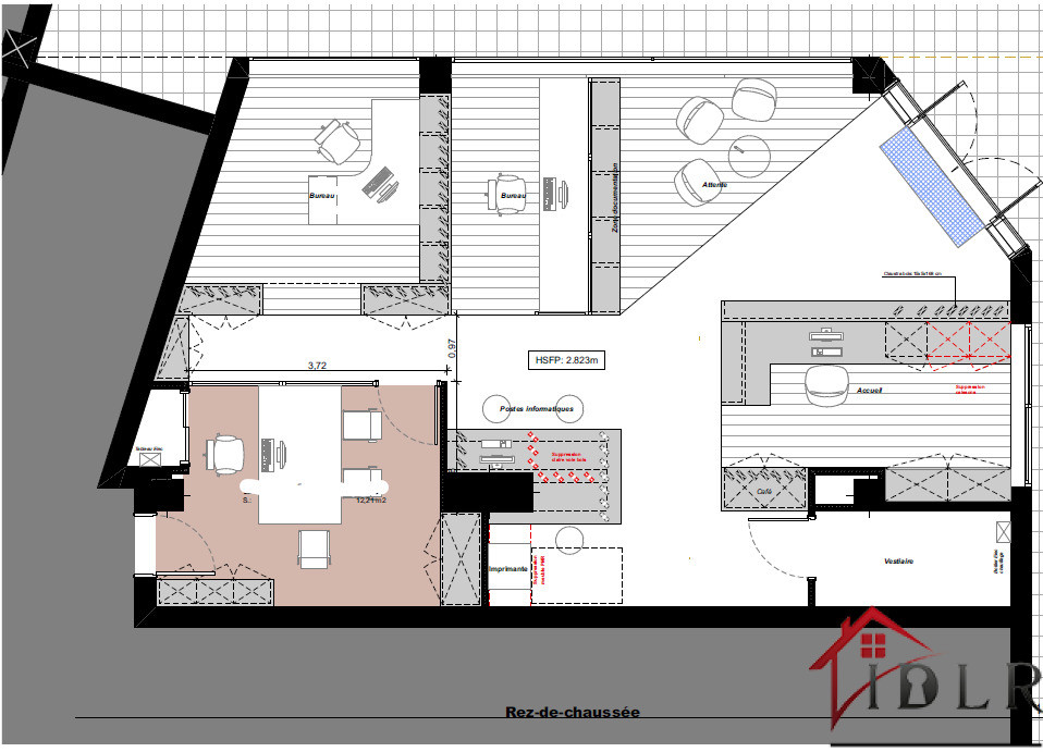 Local commercial ou bureaux / Vitrine RDC / XAVIER MARMIER