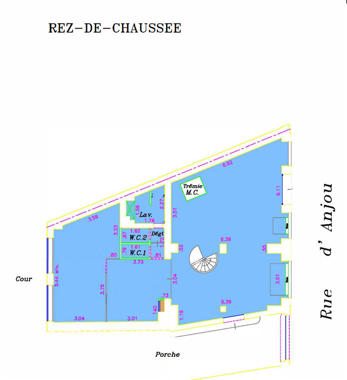 A louer, bureaux de 162 m² à toute proximité de la Gare Saint Lazare