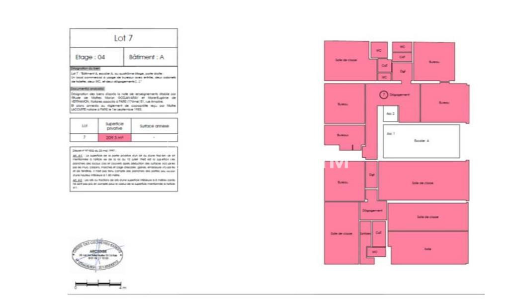 A proximité de Boulogne Jean Jaurès, à louer, bureaux de 209m²