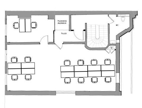 Bureaux sur parquet avec terrasse BAIL SOUPLE