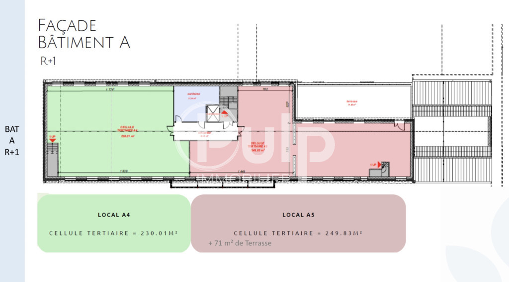BUREAU - 250M2 - AVEC TERRASSE 71M2 - MONTIGNY EN OSTREVENT