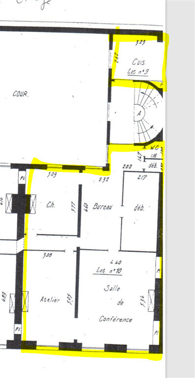 Entre les Tuileries et Opéra bureaux de 89,5m²
