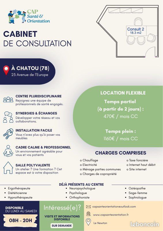 Location cabinet - Chatou (78)