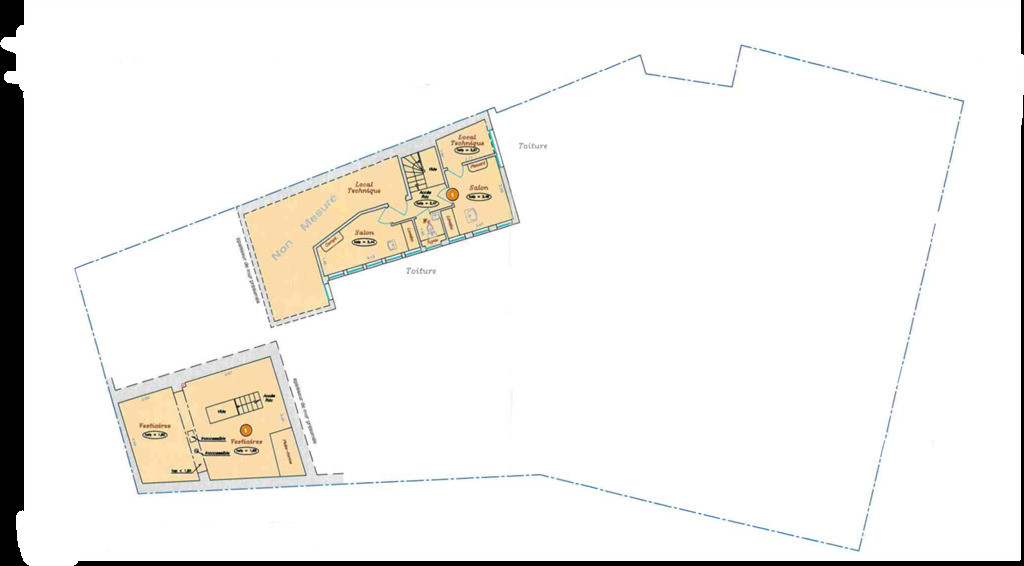 Superbes locaux à louer avec parquet, moulures, cheminées