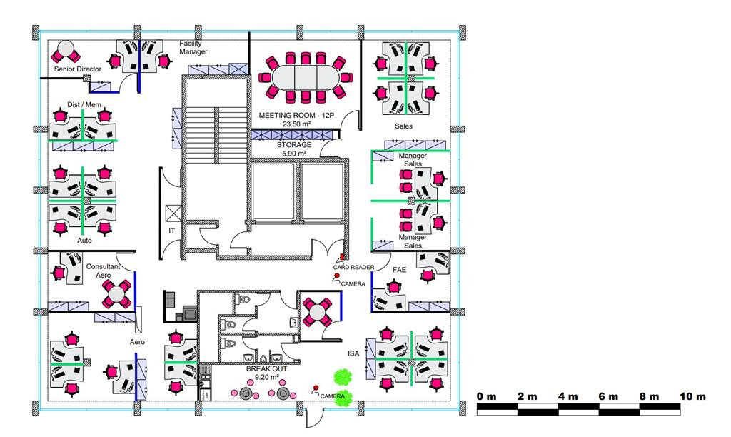 A louer bureaux  en étage élevé avec vue exceptionnelle sur Paris et St Cloud