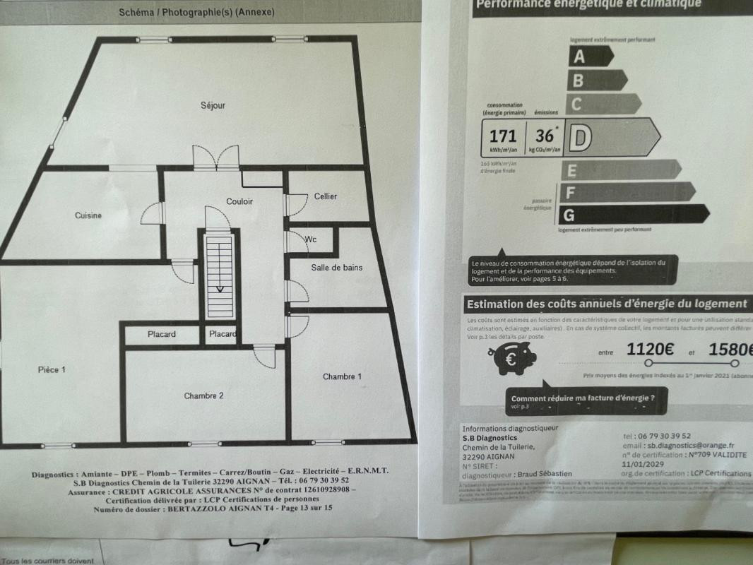 Aignan (32290) : Immeuble de rapport en centre ville