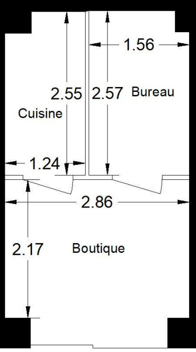 Boutique à louer à proximité de la place Cambronne