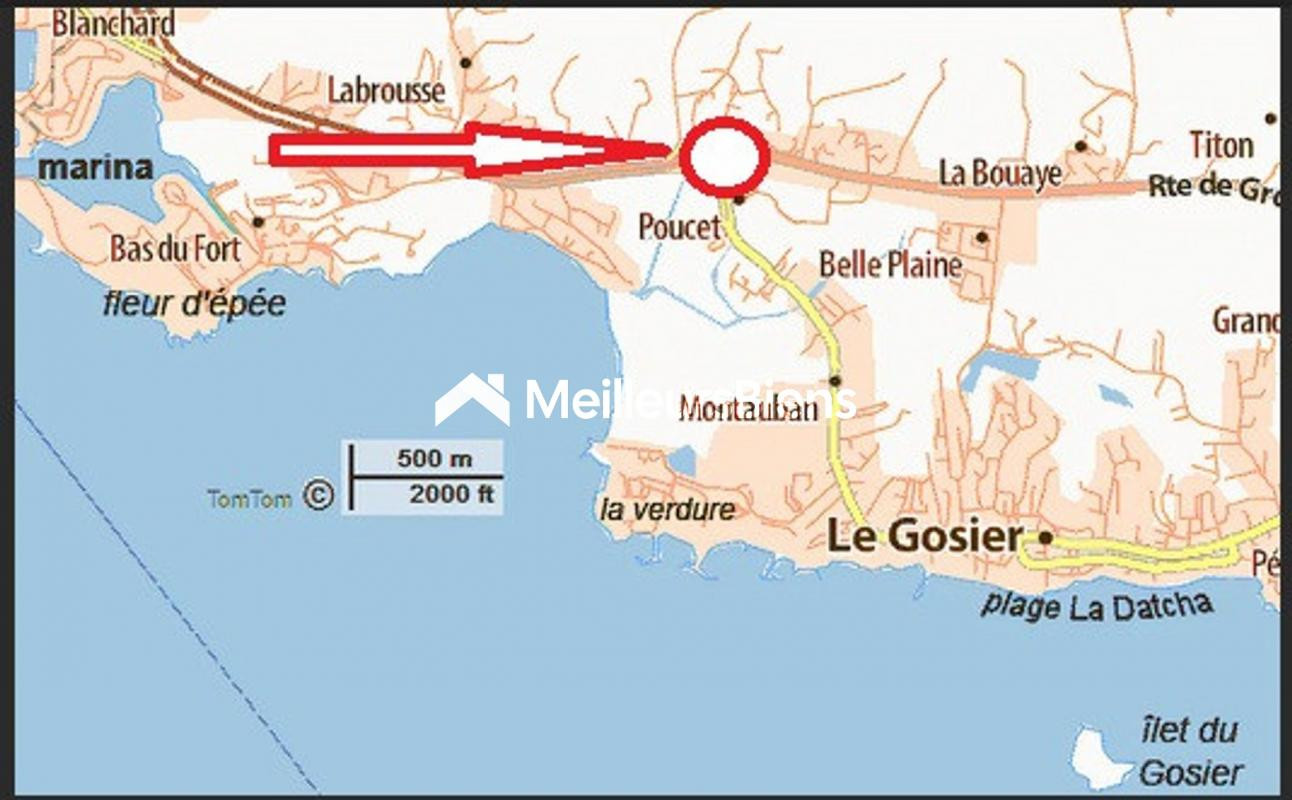 À vendre – Bâtiment à rénover sur grand terrain de 2140 m² – Secteur Mathurin, Le Gosier (97190)