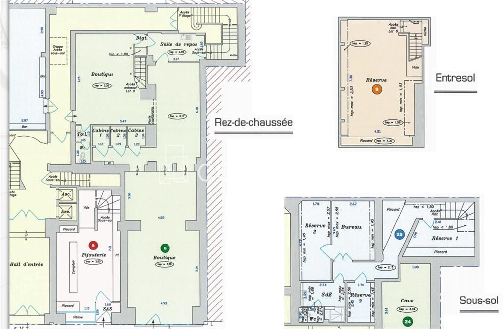 Boutique à louer avec un beau linéaire rue de la Paix