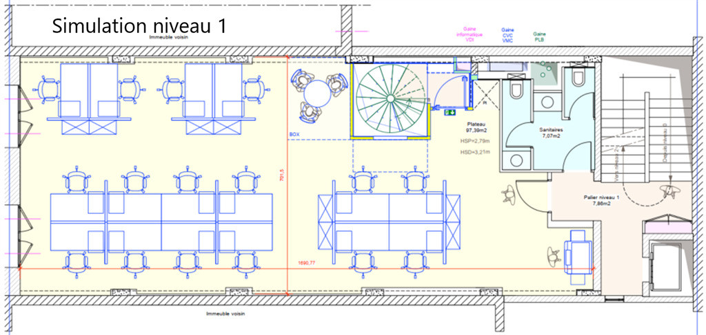Bureaux dans hôtel particulier