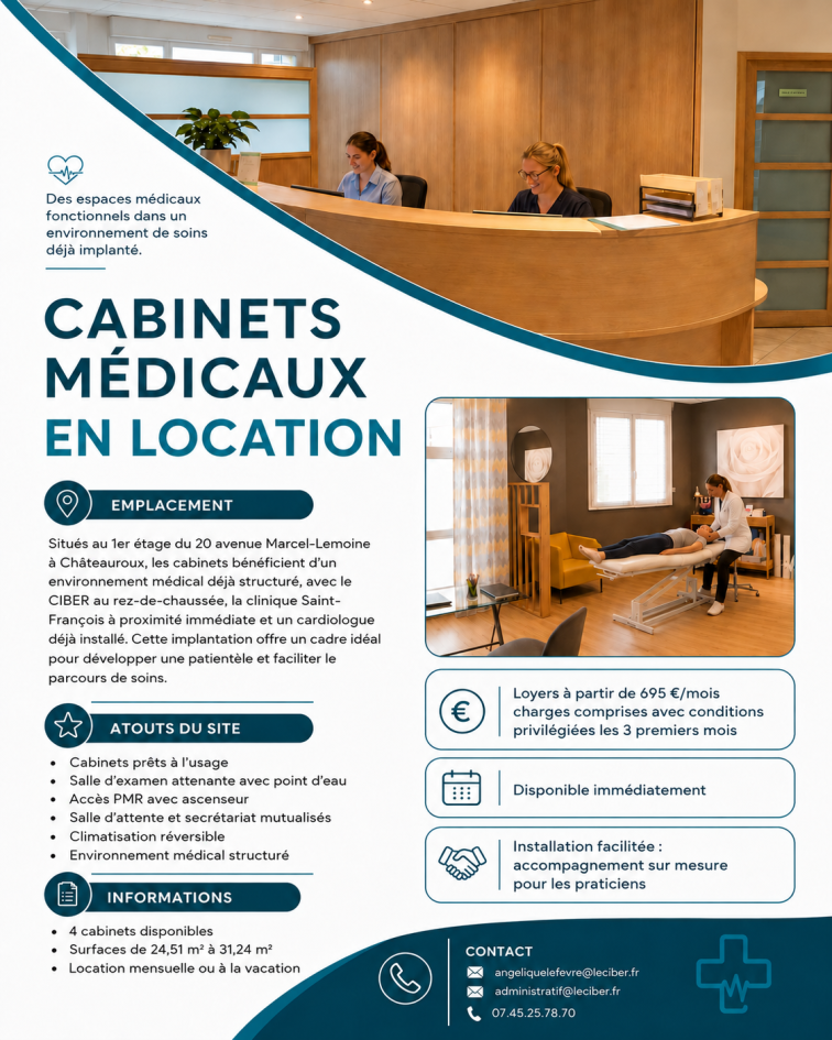 Cabinet médical clef en main Châteauroux