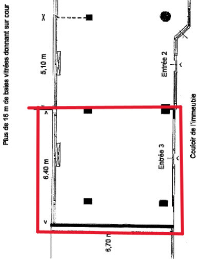 Bureaux lumineux de 43m²