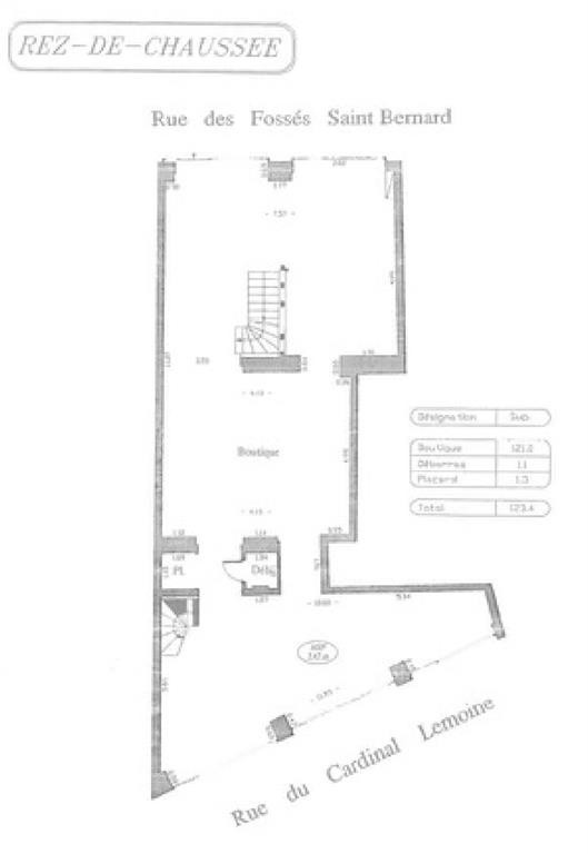 Bureaux avec double accès, pierres apparantes - Quartier de Jussieu