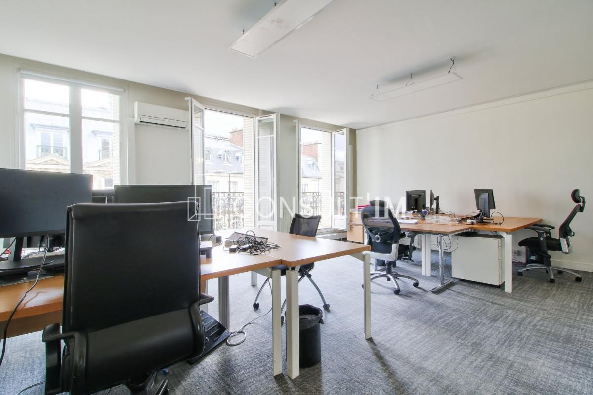 Bureaux lumineux avec balcons filants en étage élevé