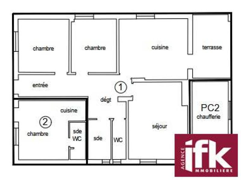 Biesheim immeuble de 3 logements