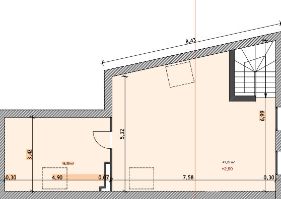 Bureau à louer de 58m² 1er étage à Saint-Jean-de-Braye