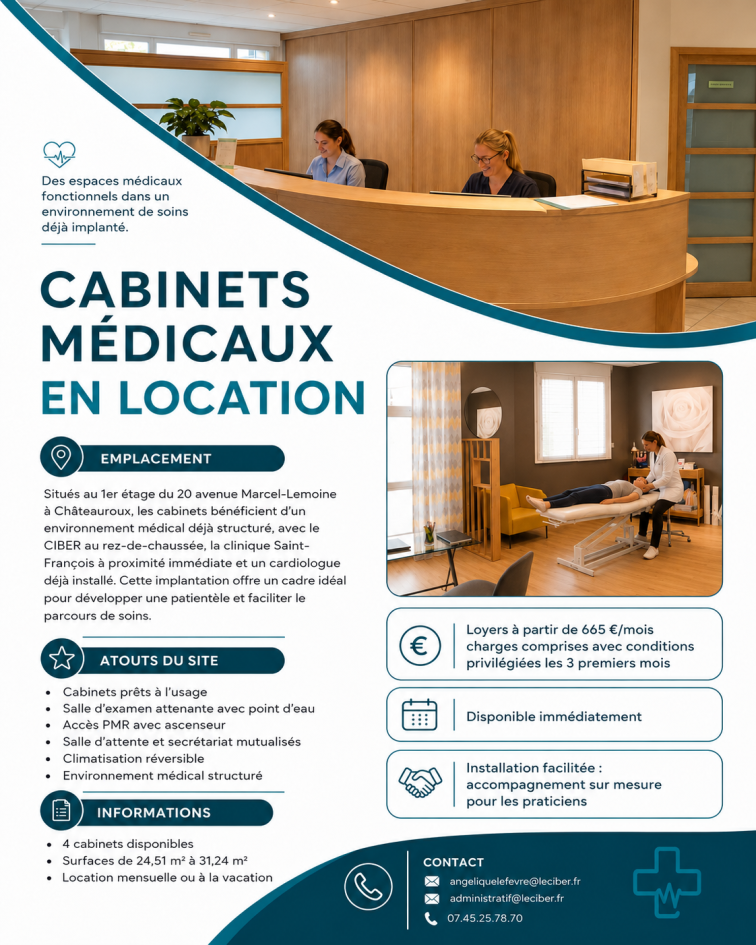 Cabinet médical clef en main Châteauroux