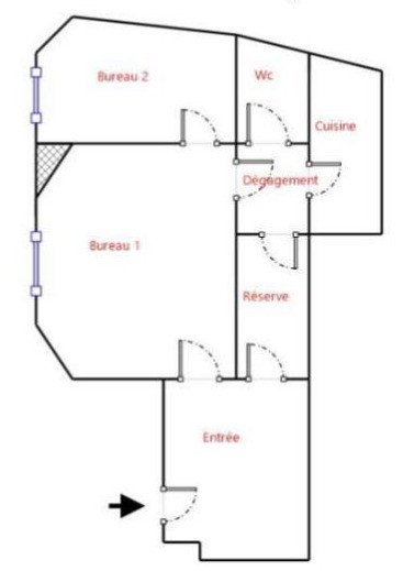 M° Wagram, local professionnel de 44 m² à vendre