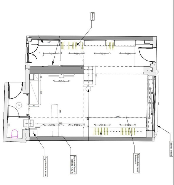 Nous vous proposons une belle boutique de 60 m² de plain-pied très lumineuse
