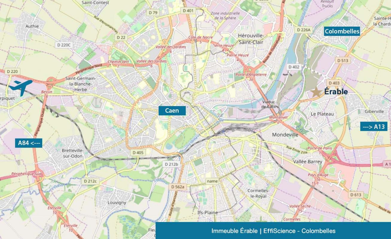 Au coeur du Campus Effiscience à Colombelles, 236 m² de bureaux à louer