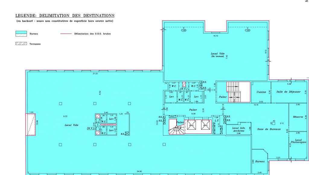 Surface de bureaux  de 200 m² à vendre dans un immeuble de bon standing