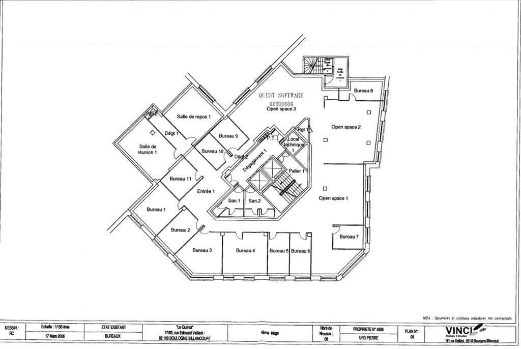 Au pied du métro Marcel Sembat surface de bureau de 547m²