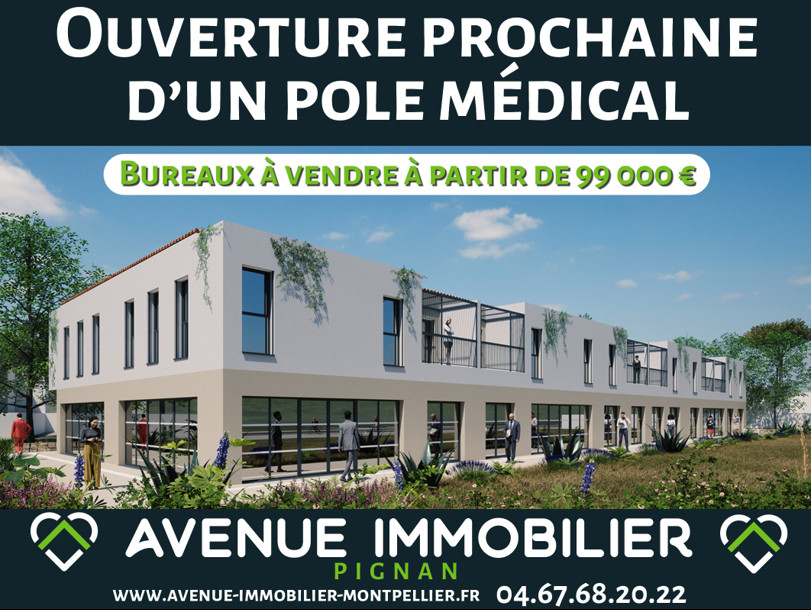 Bureaux au sein d'un pôle médical à vendre en exclusivité à Cournonterral