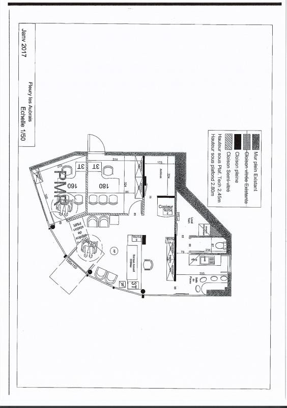 BUREAUX COMMERCIAUX 60 M²  EN PARFAIT ETAT SUR RN20