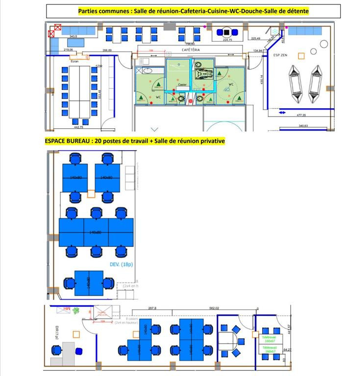 Dans un complexe immobilier de bureaux au pied de l'A13 et du Pt de St Cloud