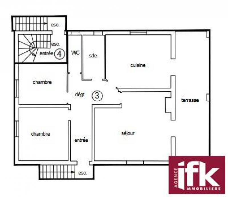 Biesheim immeuble de 3 logements